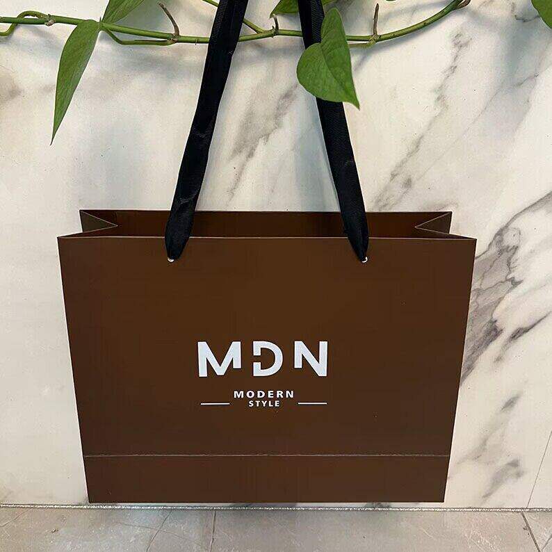 服装店手提袋纸袋定制logo女装购物包装礼品高档服装袋子现货纯色