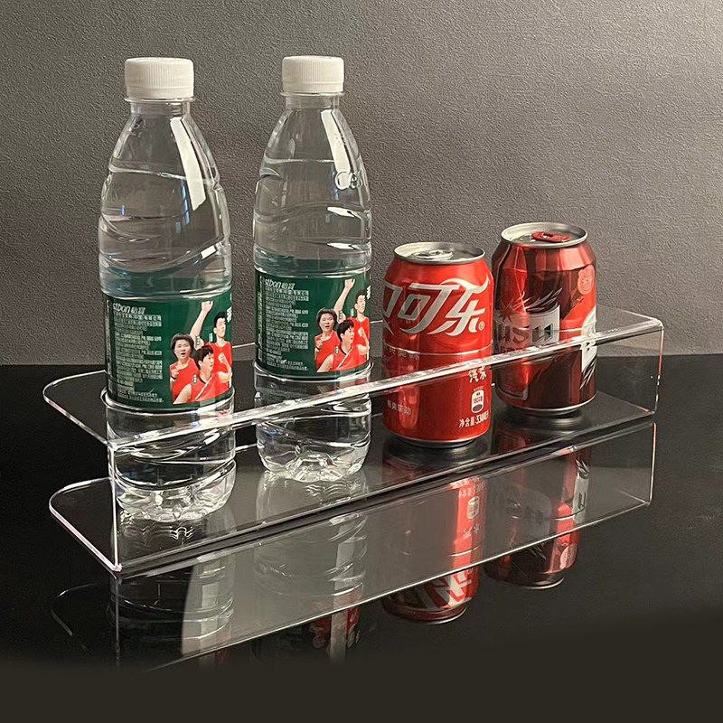 特价定做透明压克力保温杯水杯饮料红酒展示架有机玻璃成列道具