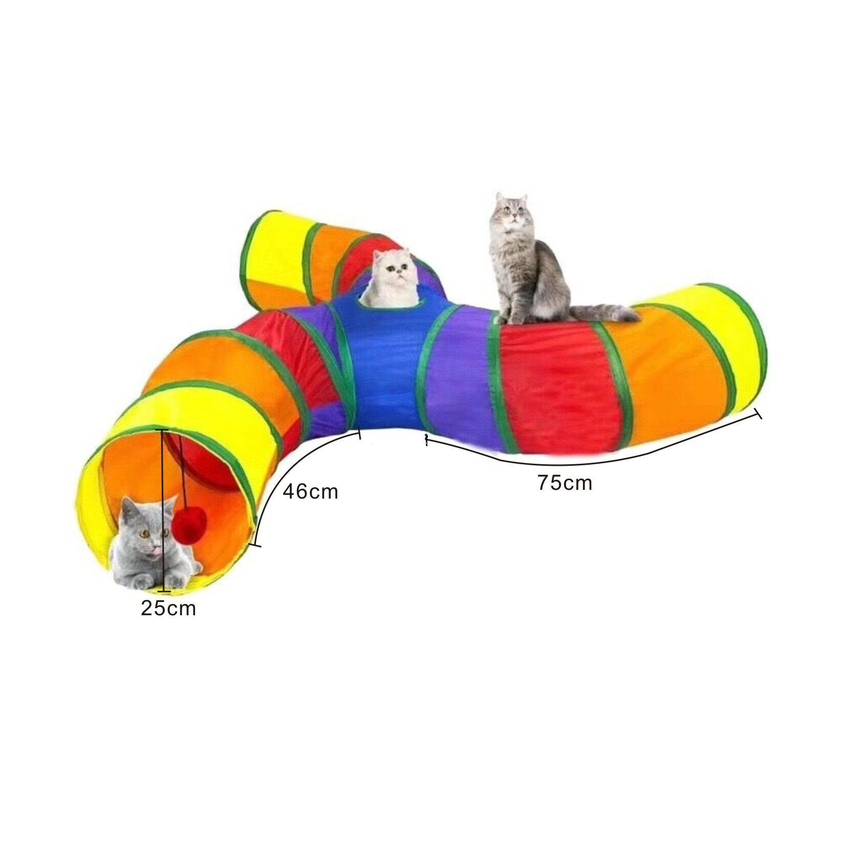 猫玩具猫隧道通道宠物猫咪帐篷小兔子仓鼠解闷钻洞迷宫益智跑道