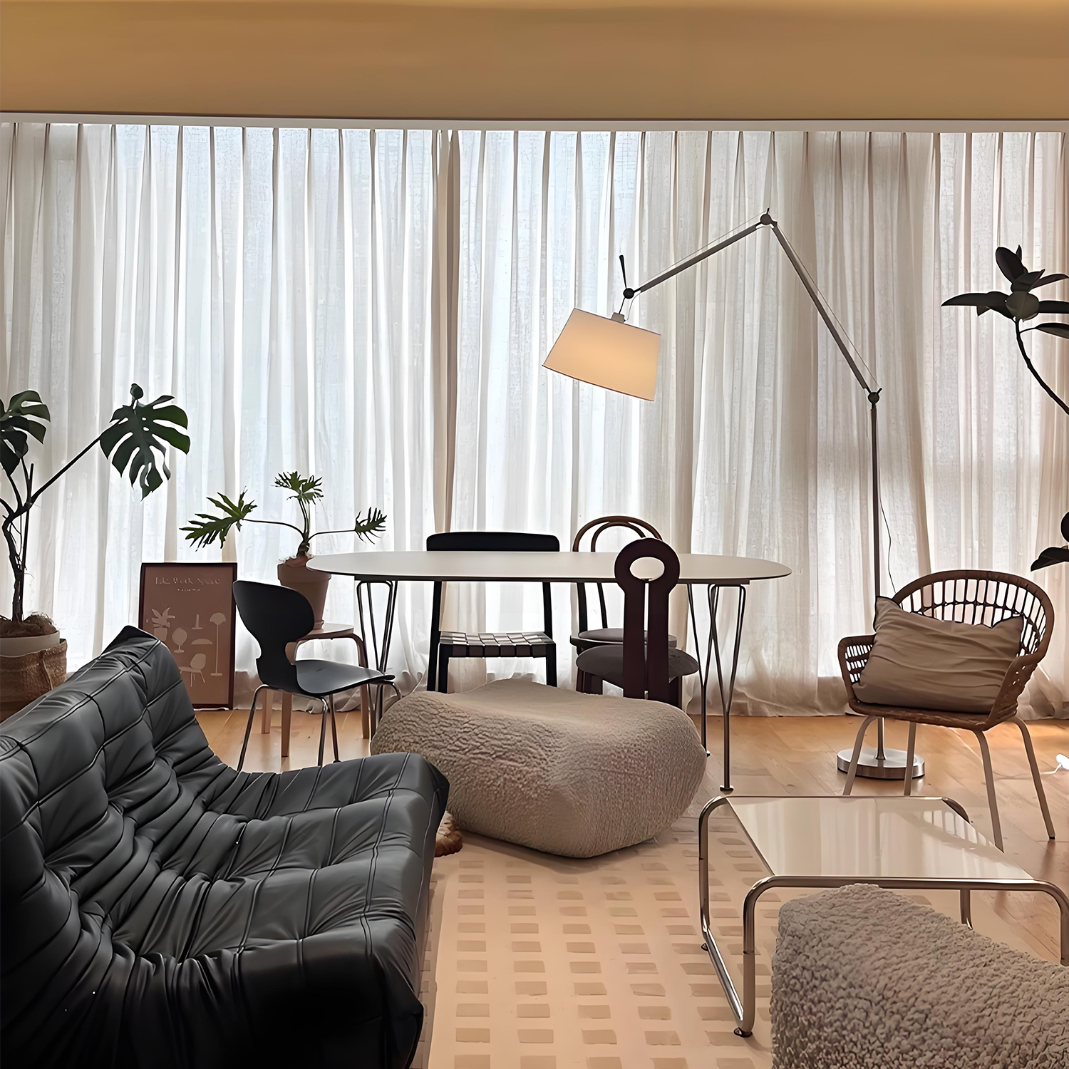 意大利设计师款落地灯客厅卧室书房智能阅读灯摇臂钓鱼灯