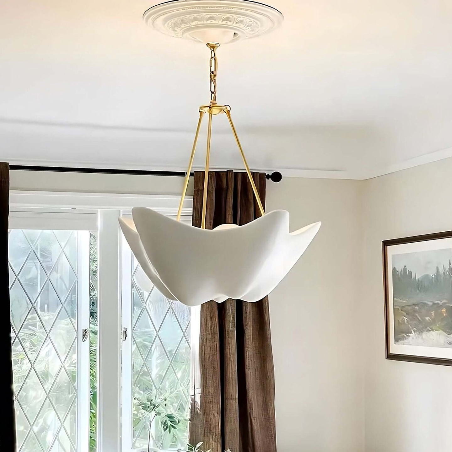 法式VC石膏美式复古餐厅吊灯