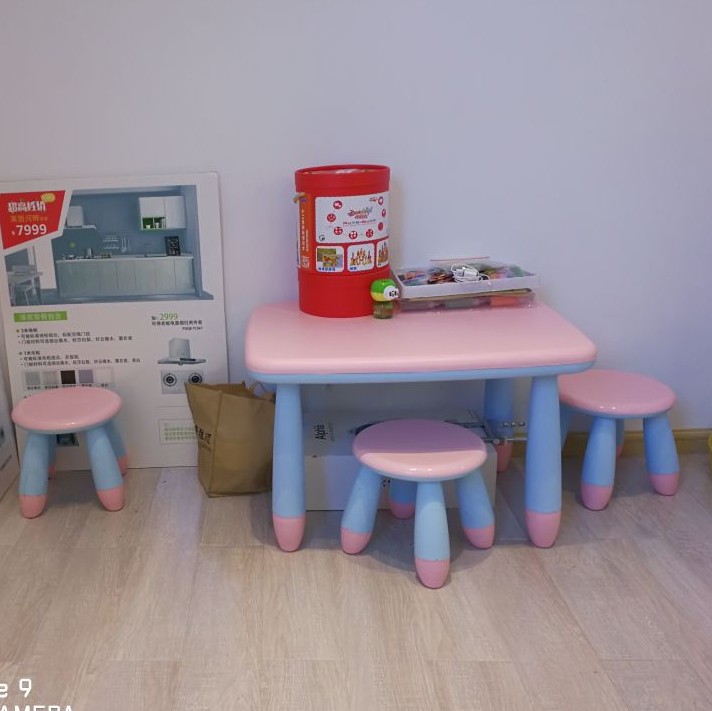 ?新款防滑儿童桌椅儿童塑料宝宝餐桌椅 幼儿园写字桌椅玩具桌 1