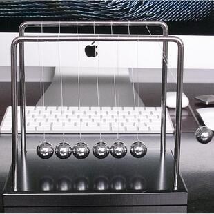 牛顿摆球器7球大号发疯摇摆撞珠桌面物理小摆件单摆波实验撞击球