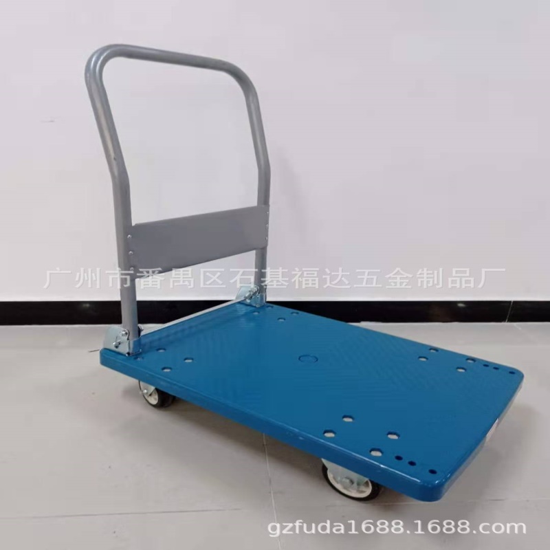 平板车推货车静音手推车手拉车四轮小拖车工具车拉货车搬运车