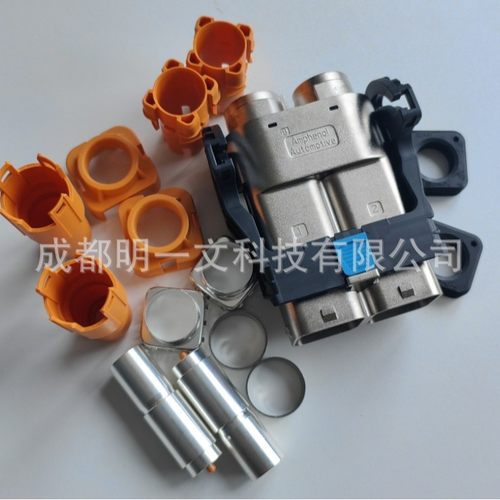 HVMC2P12FS370插头 2P Amphenol橙色 全新含配件一套连接器