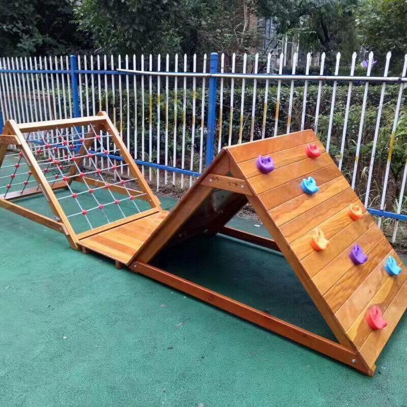 幼儿园户外木质上刀山组合儿童实木儿童攀爬架儿童攀爬架户外攀爬