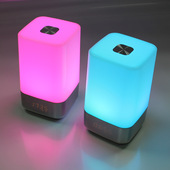 热销卧室床头闹钟七彩触摸小夜灯床头日出唤醒灯