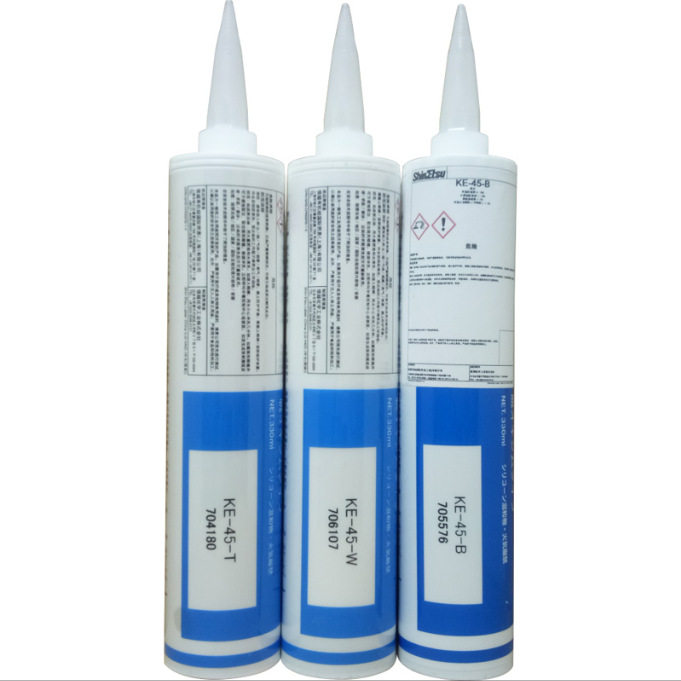 信越硅胶KE-45-G灰色胶水电子密封胶玻璃胶UL阻燃硅胶330ML