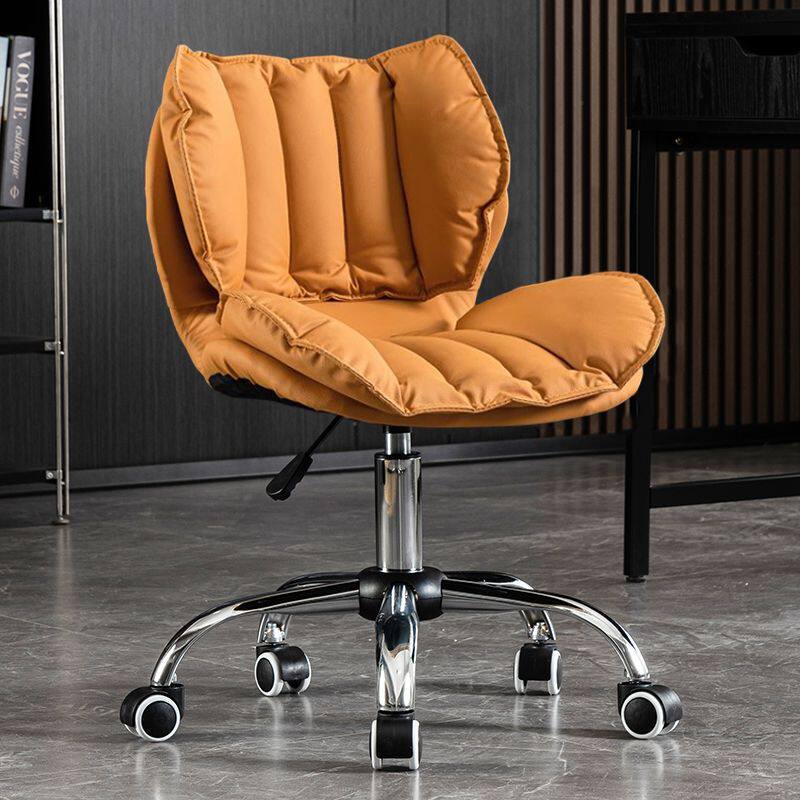 北欧电脑椅小型家用久坐舒适办公椅卧室美甲化妆椅书桌升降小椅子