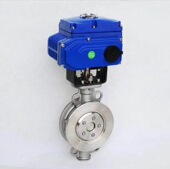 D973W精小型电动不锈钢对夹蝶阀