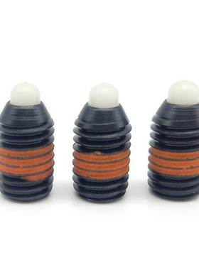 SPRM/SPRRS3/10/5/6尼龙销头短型弹簧柱塞尼龙定位锁销/8/4/12/16