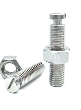 替代米思米(FFG11)304不锈钢SBSPO3/4/5拉伸弹簧用支柱沟槽半牙型