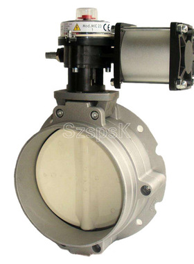 V1FS气动单法兰粉尘粉体混泥土专用铝合金防结露蝶阀DN80 100 150