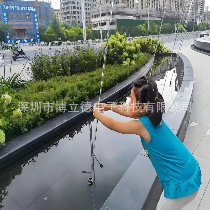景区广场互动感应波光喷头全套