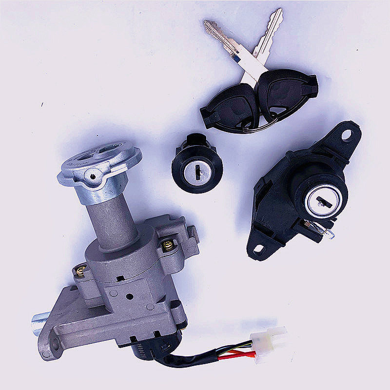 适用睿彩QS125T-4套锁QS125T-4B电门锁钥匙锁具国三全车锁坐垫锁