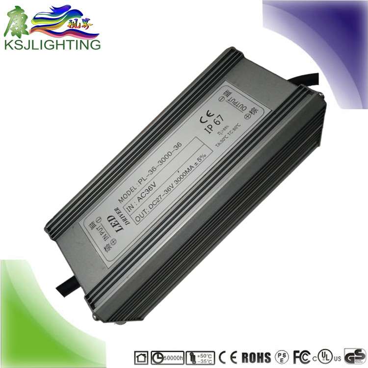 质保3年 终身维护 10串100W AC36V输入电压 低压工矿灯LED驱动