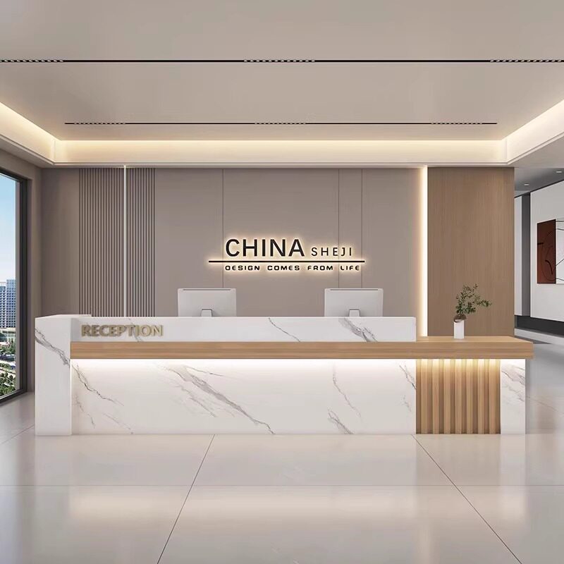 轻奢高级感收银台包安装