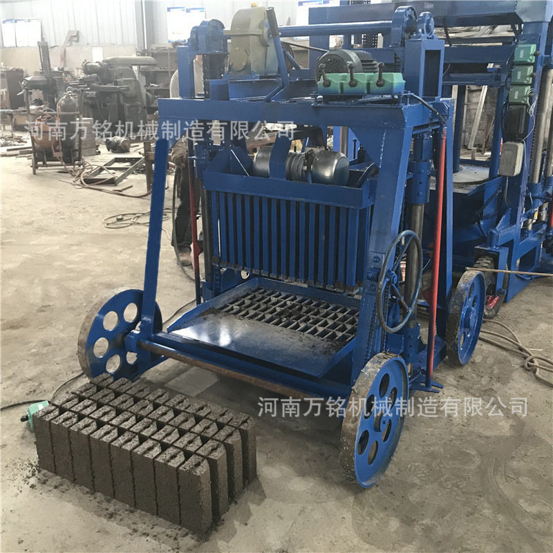 郑州万铭销各种异型混凝土缺角斜坡穿孔预制块设备水泥制砖机