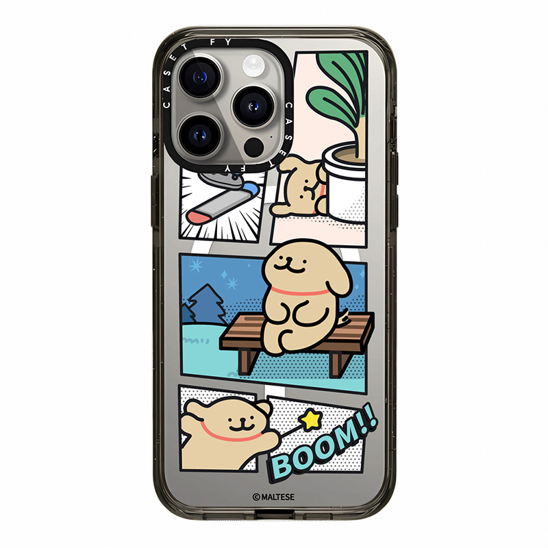 【官方正品】CASETiFY 磁吸漫画线条小狗适用苹果iPhone16ProMax手机壳13/14防摔15pro套