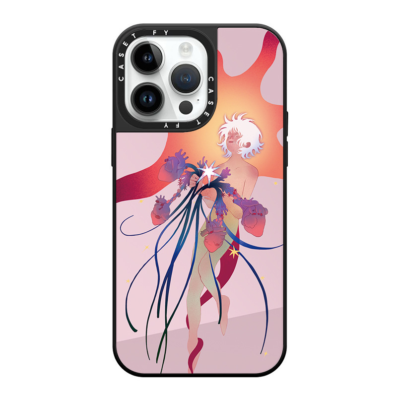 【官方正品】CASETiFY 神之花适用苹果iPhone16ProMax手机壳13潮牌12防摔15pro镜面14套