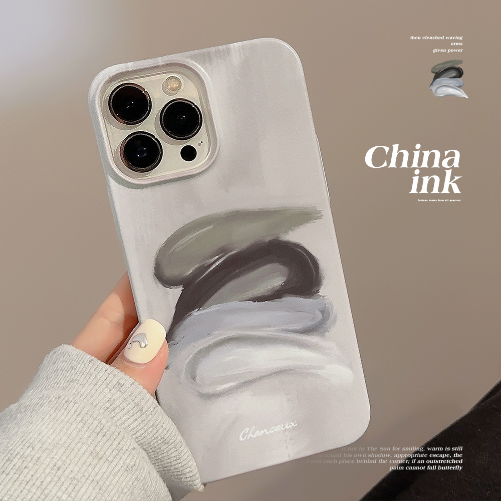 高级感ins油画颜料14promax苹果15手机壳iPhone16适用11复古X菲林