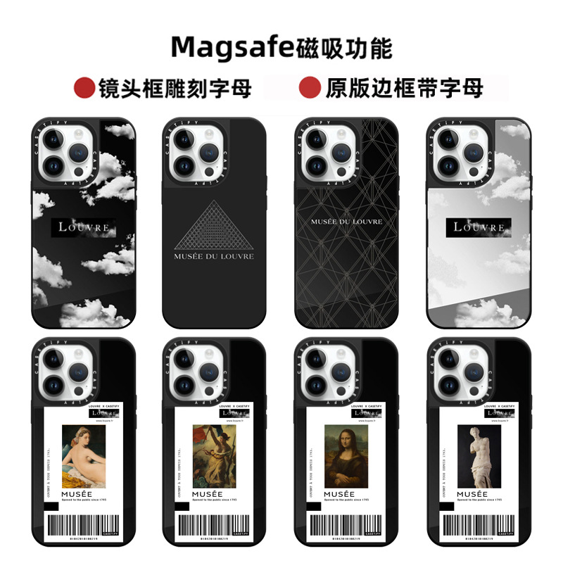 CASETiFY 联名louvre卢浮宫艺术油画适用iPhone16promax手机壳苹果15