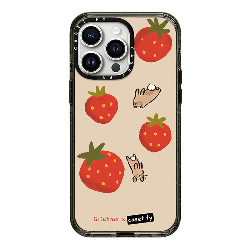 【官方正品】CASETiFY 升级版下坠的草莓兔适用苹果iPhone15ProMax手机壳14pro潮牌13/12