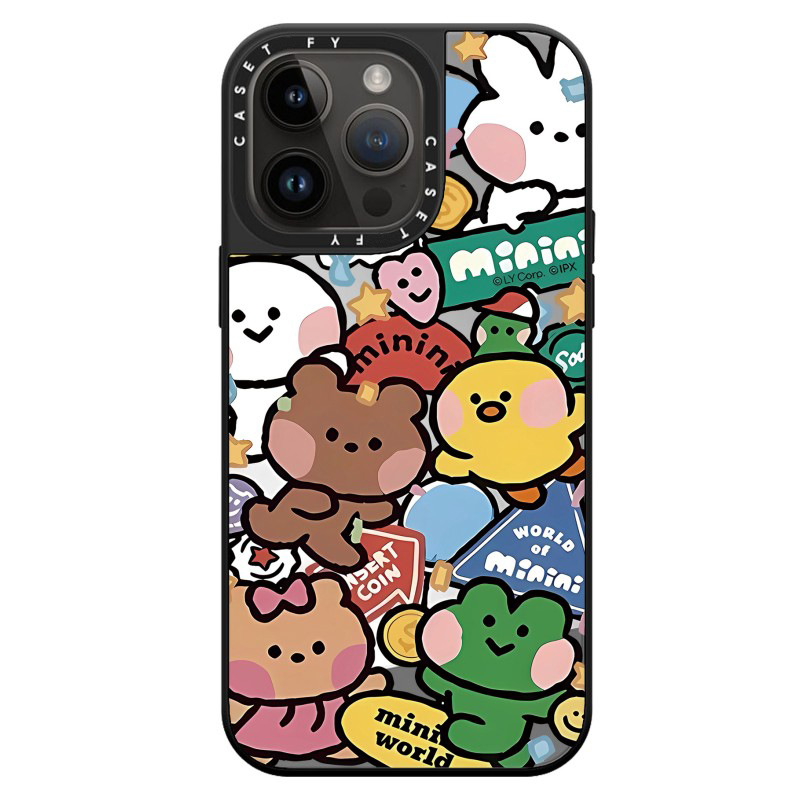 【官方正品】CASETiFY minini游园会适用苹果iPhone16ProMax手机壳14pro潮牌13/15镜面套