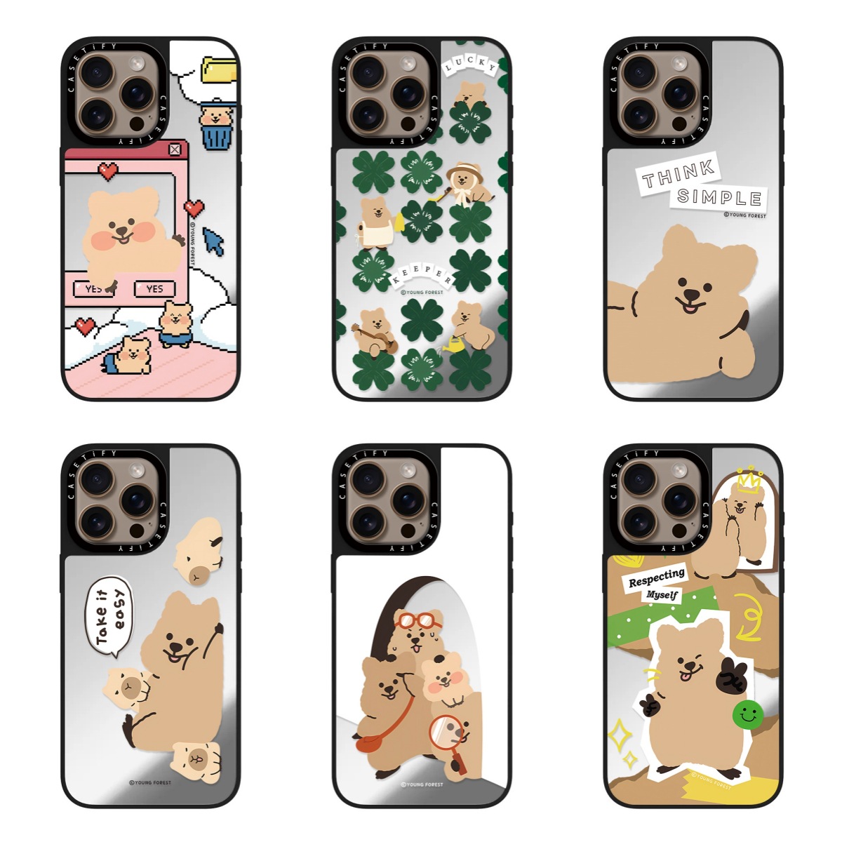 【官方正品】CASETiFY 联名YOUNG FOREST可爱柿子椒熊适用苹果iPhone16ProMax15pl