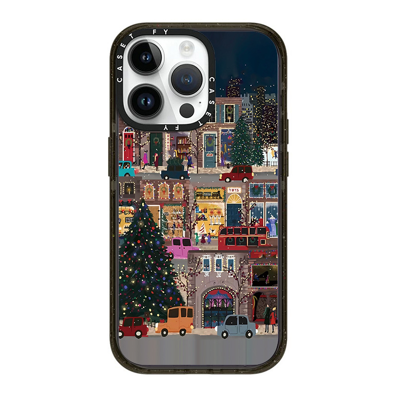 【官方正品】CASETiFY 圣诞夜街景适用苹果iPhone15ProMax手机壳14pro潮牌13防摔12硬套