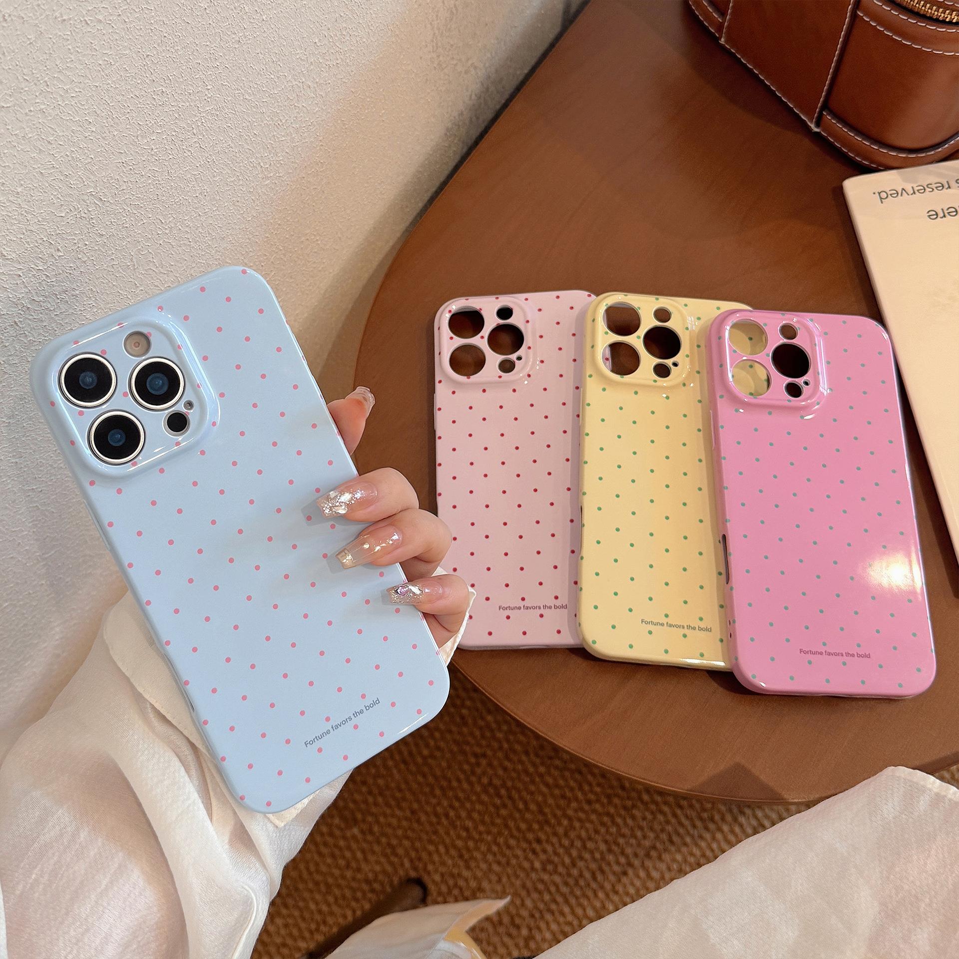 多巴胺小波点适用iphone16promax手机壳苹果15菲林13软套14韩系11
