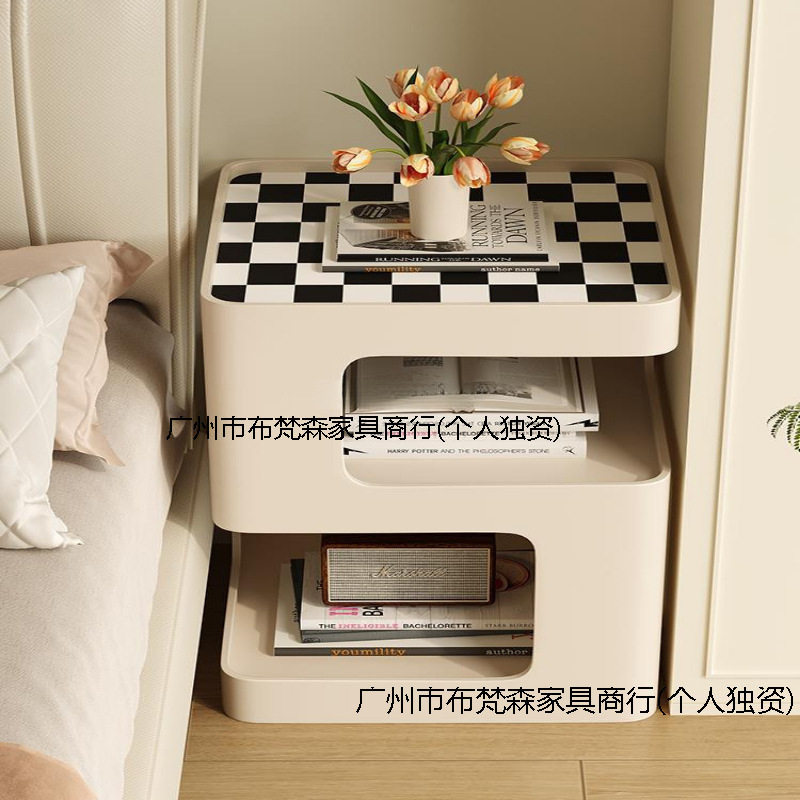 轻奢边几沙发边柜客厅小户型创意床头柜简约现代迷你感小茶几跨境
