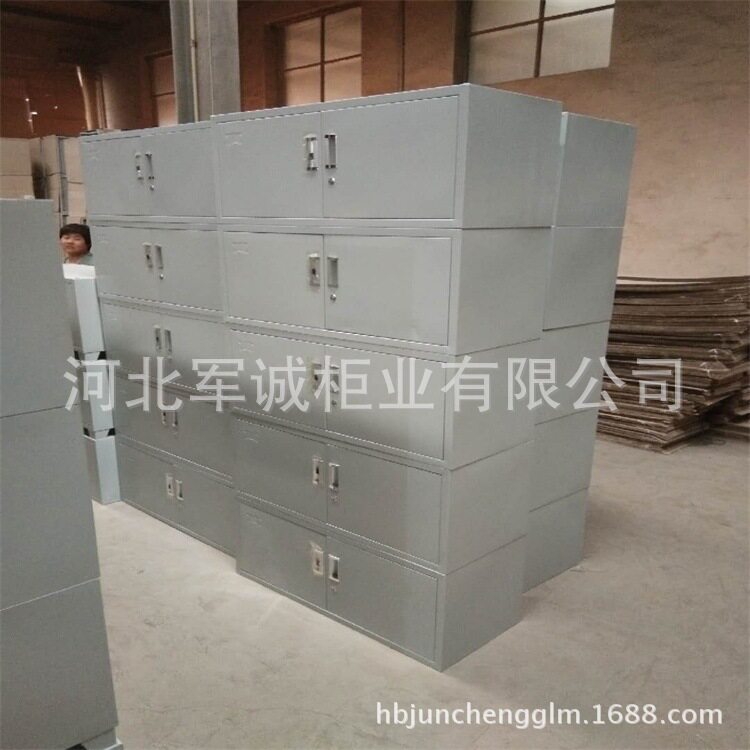 河北军诚批发钢制文件柜加厚学生柜档案五节资料柜钢制铁皮更衣柜