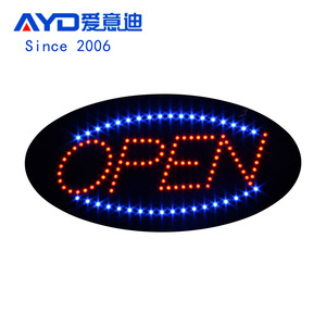 厂家供应货源 LED广告牌 OPEN灯指示牌 LED Sign Board 24x48cm
