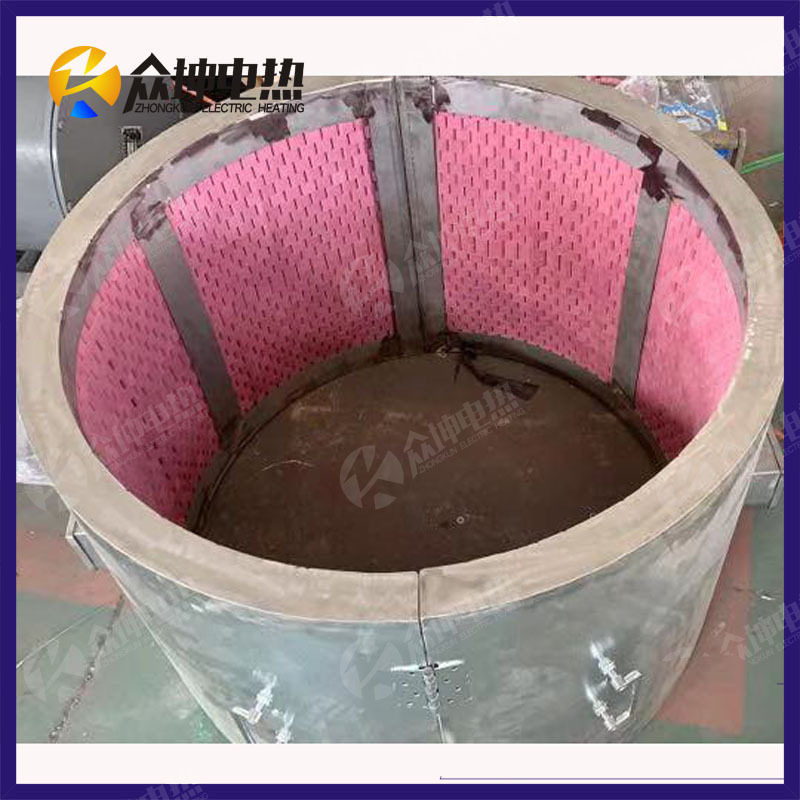 耐温1000度高温履带式电加热圈 热处理预热焊接高温电发热圈