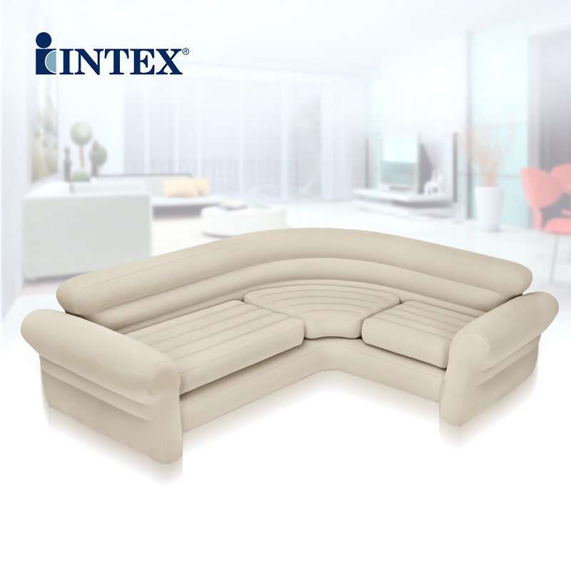 INTEX68575 家用充气沙发家庭沙发转角大沙发情侣折叠躺椅沙发