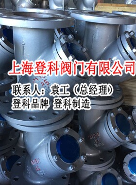 GL41H-16C DN300 铸钢 Y型过滤器水过滤器 法兰过滤器 管道过滤器