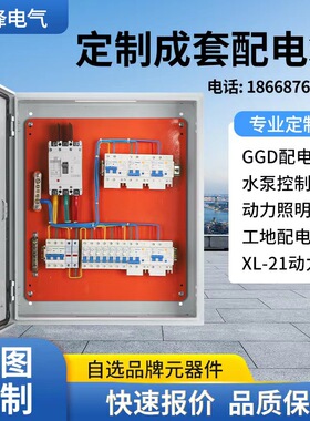 低压成套配电箱明装开关箱照明箱三相四线电表箱工地一二三级电箱