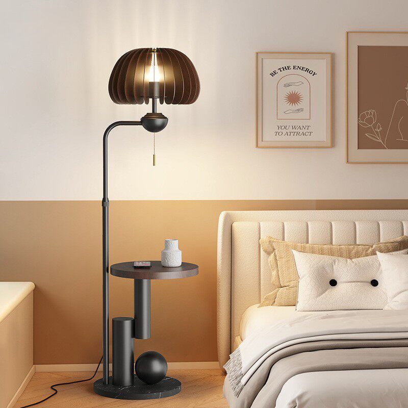 落地灯客厅卧室床头沙发旁边几中古风高级感简约美式法式复古台灯