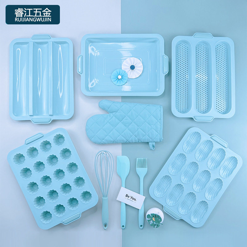烘焙工具食品级硅胶模具圆形蛋糕模具戚风吐司面包烘培套装蛋糕模