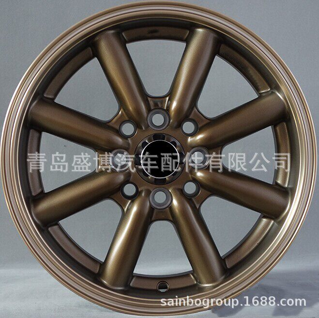 铝合金轮毂 铸造工艺 小尺寸 黑色车面