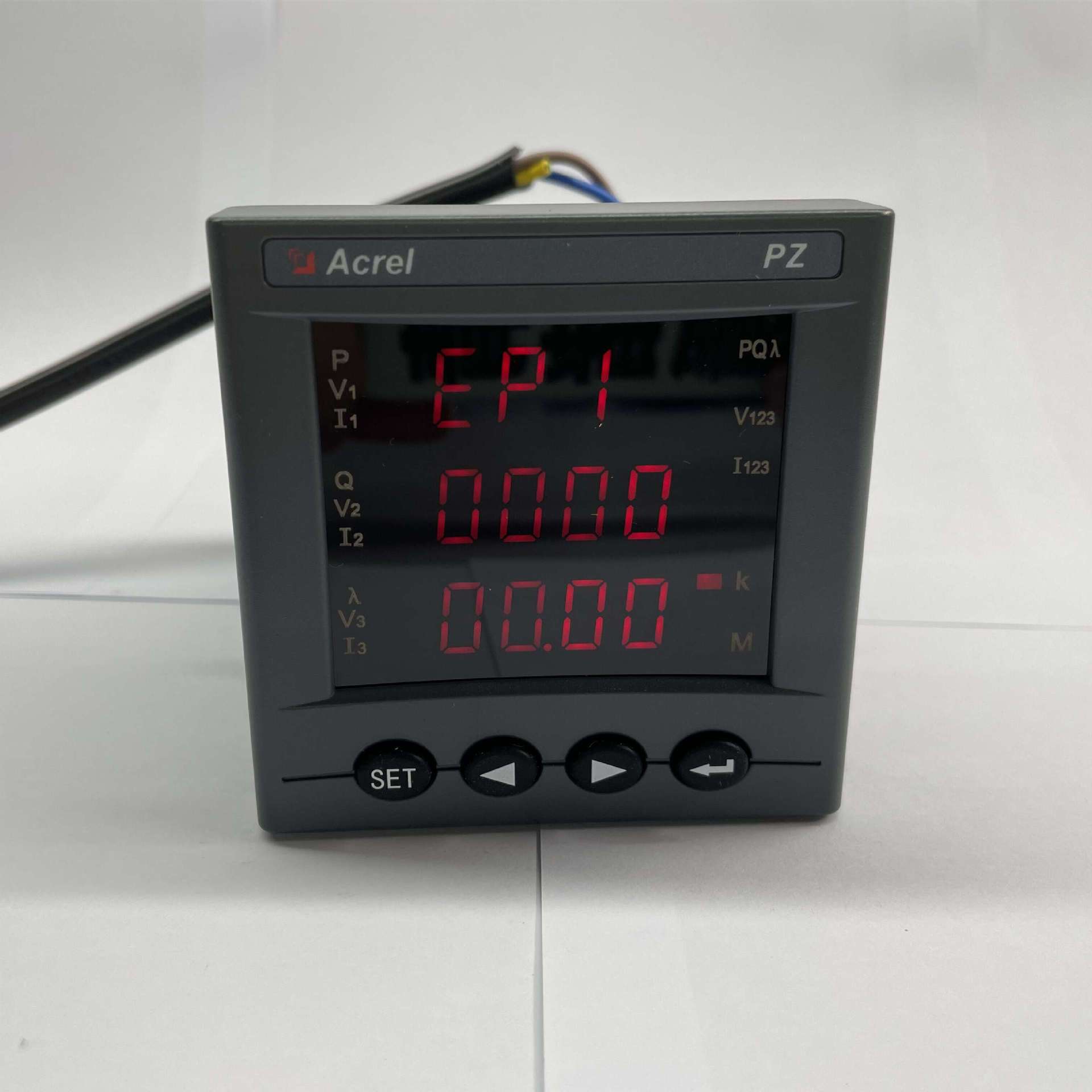 安科瑞PZ80-E4抽屉柜多功能电表开孔76*76mm数码管显示选配485RTU