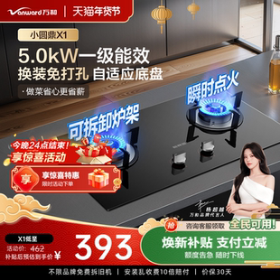 万和天然气燃气灶液化气煤气双灶具家用台式嵌入式官方旗舰店X1