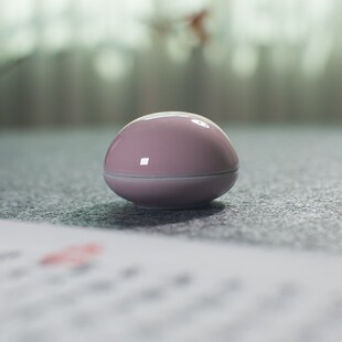 景德镇陶瓷印泥盒迷你书画篆刻高顶10g印泥缸白桃粉可爱便携瓷盒