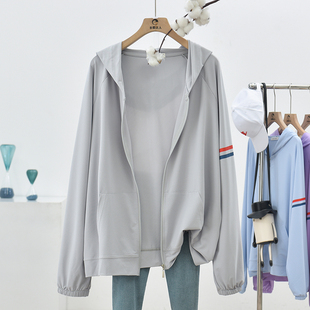 防晒衣女夏宽松薄款外套2023夏季新款插肩短款空调衫女士开衫夏天