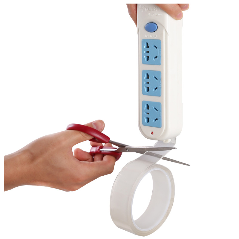 排插固定器插排插线板壁挂无痕排插座固定墙上贴纳米双面胶魔力带