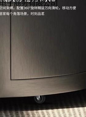 阳台茶全桌IRW移动茶台组碳合板岩茶几家用轻奢灰素钢智能自动烧