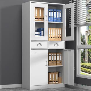 财务凭证柜钢制铁皮文件办档合公室985会计资料同案收纳带锁柜储