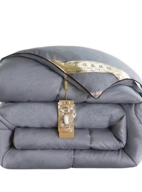 桐乡纯手蚕丝冬被婚结婚被新子喜被陪嫁天女工方红色LLA冬被四季