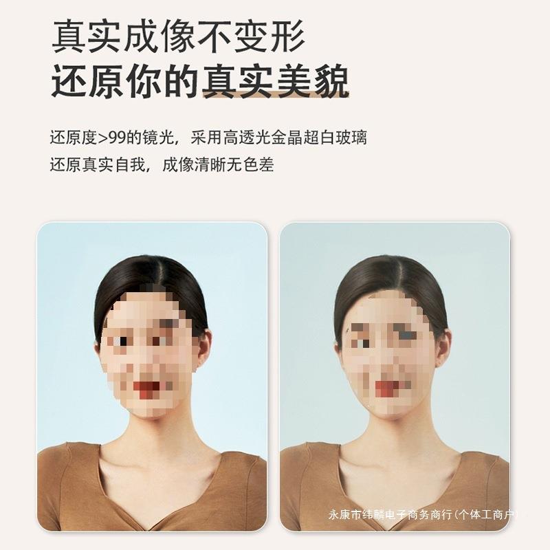 式奶油风家穿衣镜网红落法地镜挂化妆异形JVQ用镜子女生卧墙室全